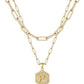 Beautiful Gold Layered Initial Necklace Personalized A-Z Jewelry
