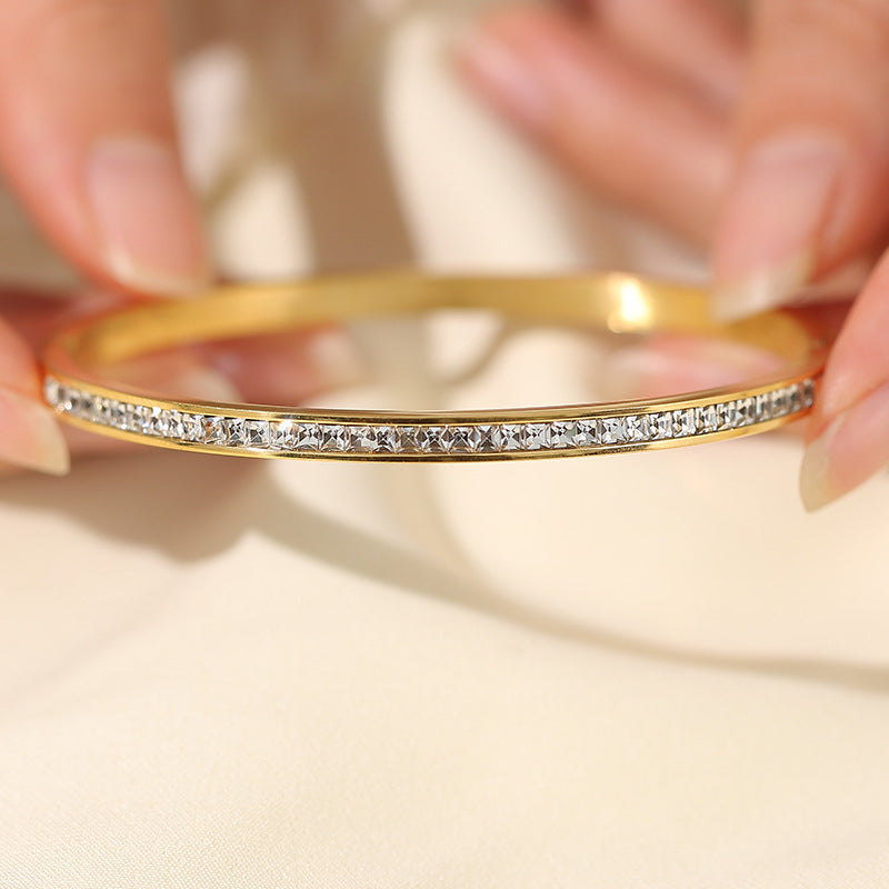 Women's Titanium Steel Bracelet with Non-Fading Buckle Jewelry