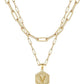 Beautiful Gold Layered Initial Necklace Personalized A-Z Jewelry