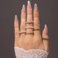Zircon Stainless Steel PVD Plated Luxury Fashion Ring