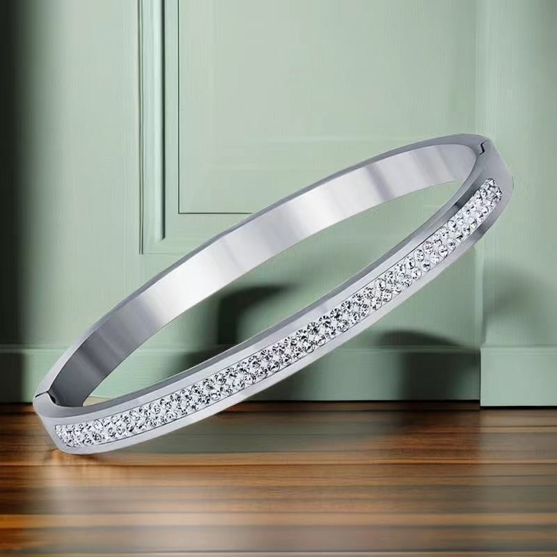 Women's Titanium Steel Bracelet with Non-Fading Buckle Jewelry