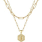 Beautiful Gold Layered Initial Necklace Personalized A-Z Jewelry