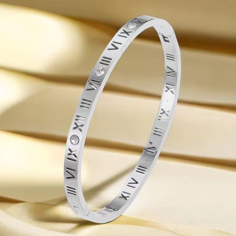 Women's Titanium Steel Bracelet with Non-Fading Buckle Jewelry