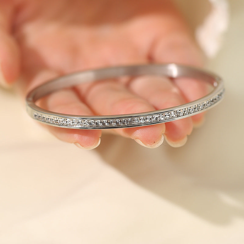 Women's Titanium Steel Bracelet with Non-Fading Buckle Jewelry