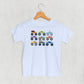 Colorful Monster Truck Doodle Graphic T-Shirt for Kids