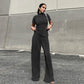 Women's Spring T-Shirt Wide Leg Pants Fashion Set