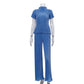 Women's Spring T-Shirt Wide Leg Pants Fashion Set