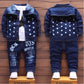Boys Clothing Sets New Kids Cotton Suit Autumn Long - sleeved Three piece jacket+jeans+t-shirt fashion casual children Sets