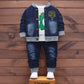 Boys Clothing Sets New Kids Cotton Suit Autumn Long - sleeved Three piece jacket+jeans+t-shirt fashion casual children Sets