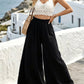 Wide Leg Drawstring Pants for Comfortable Casual Everyday Wear