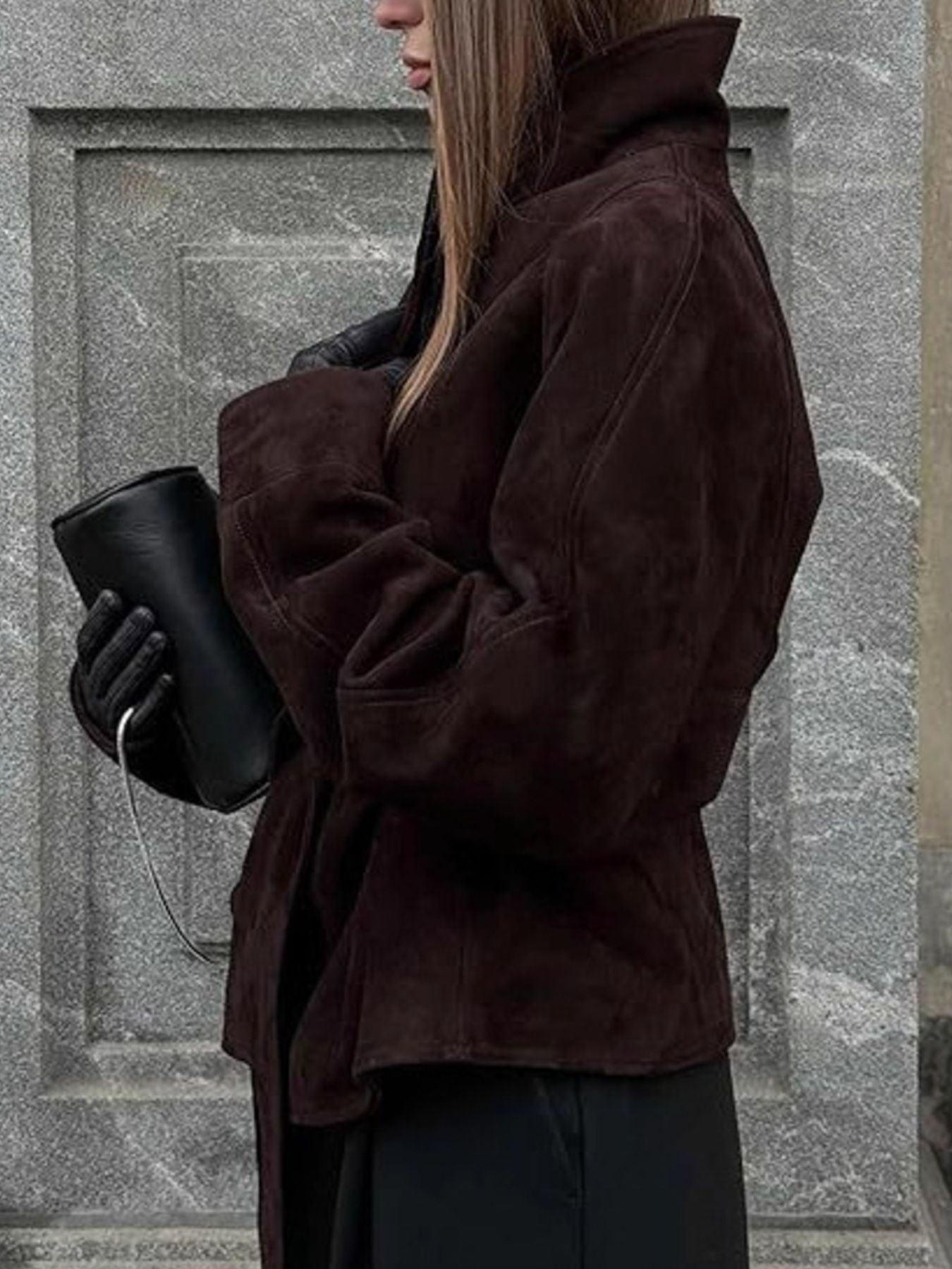 Tie Waist Vintage Style Jacket for Women