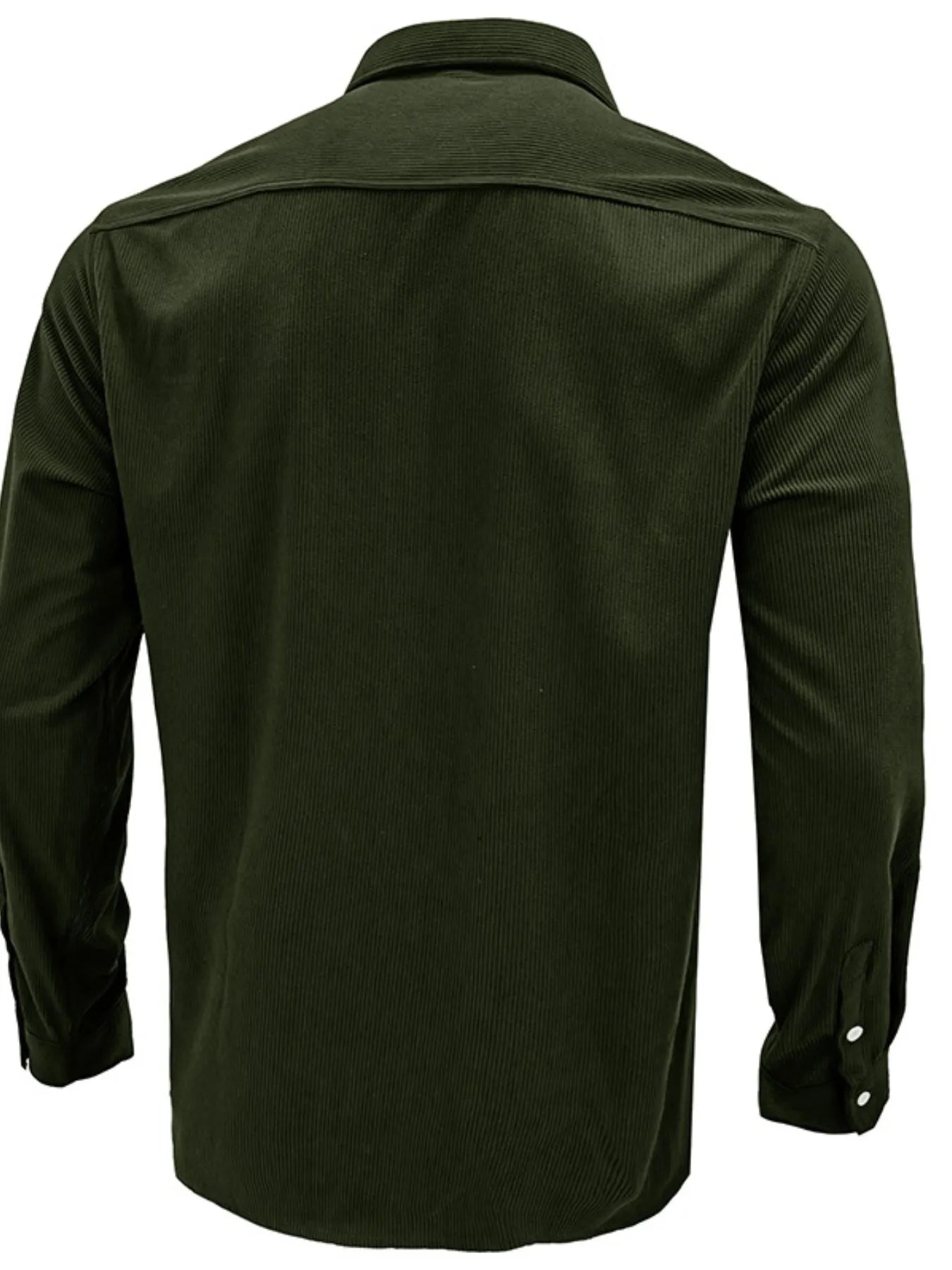 Men's Casual Corduroy Button Down Shacket Jacket