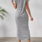 Striped Tie Waist Midi Dress Casual Women's Fashion