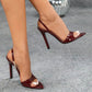 Open Toe Stiletto Sandals for Elegant Evening Wear