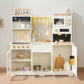 Tiny Land Wooden Play Kitchen Cream Pretend Cooking Set