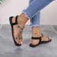 Rhinestone Butterfly Flat Sandals for Stylish Everyday Comfort
