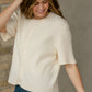Short Sleeve Button Knit Cardigan Sweater