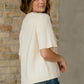 Short Sleeve Button Knit Cardigan Sweater