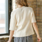 Short Sleeve Button Knit Cardigan Sweater